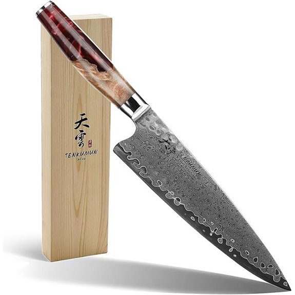 Japanese Gyutou Pro Chef Knife with Wood Handle