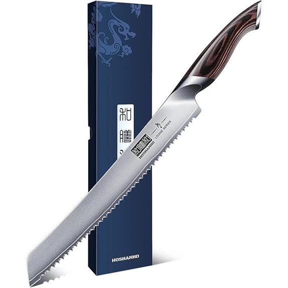 HOSHANHO 10-Inch Japanese High Carbon Bread Knife