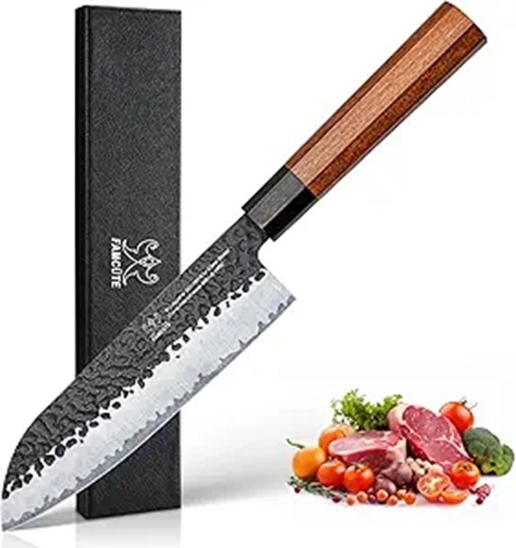 Santoku 7-inch Japanese High Carbon Steel Knife