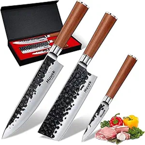 Huusk Japanese Kitchen Knife Set of 3