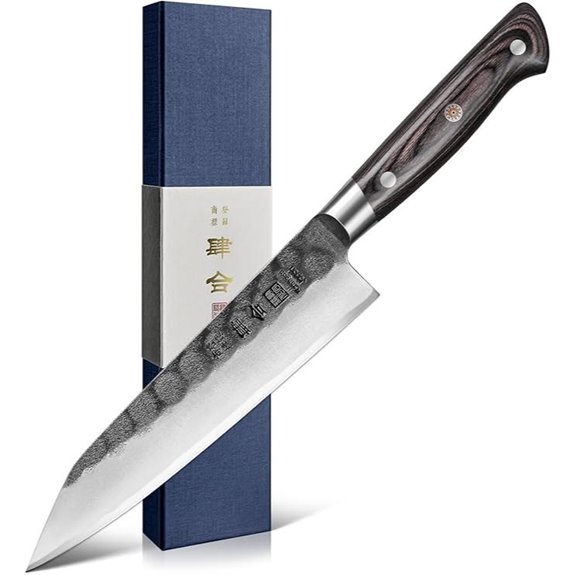 Japanese Chef Knife with Pakkawood Handle