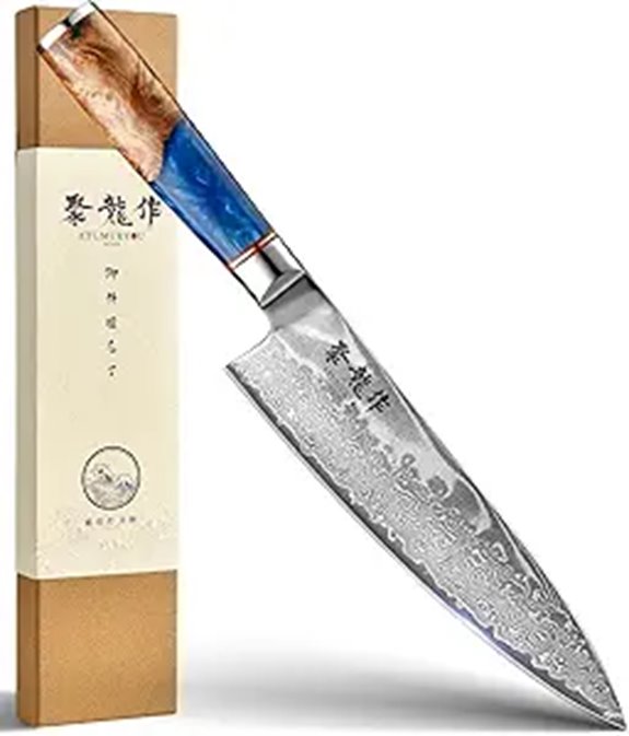 Japanese Damascus Chef Knife 8 Inch VG10 Steel