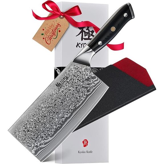 KYOKU 7 Japanese VG10 Steel Cleaver Knife