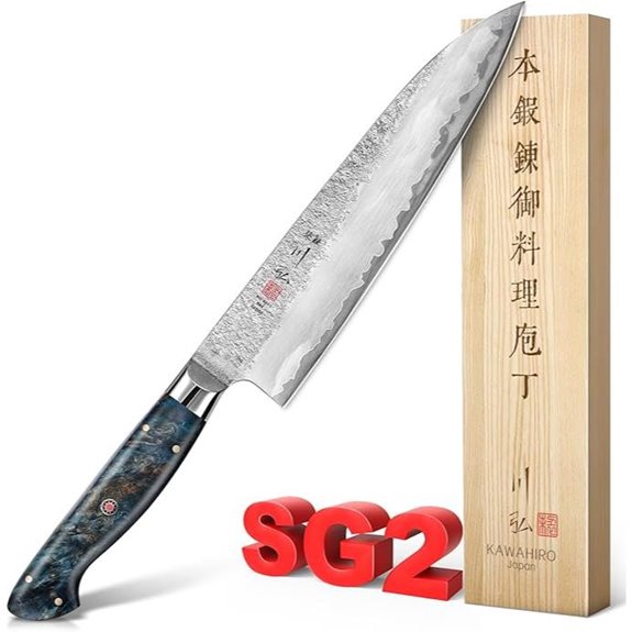 KAWAHIRO SG2 Steel Chef Knife 8.27-inch Gyuto