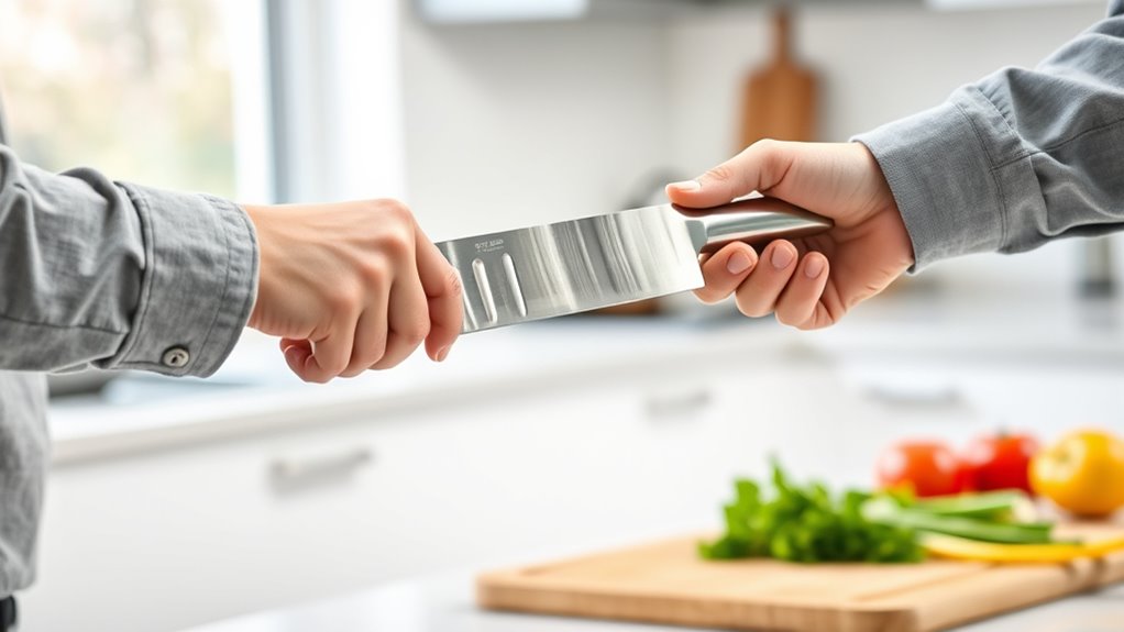 keep blade pointed away