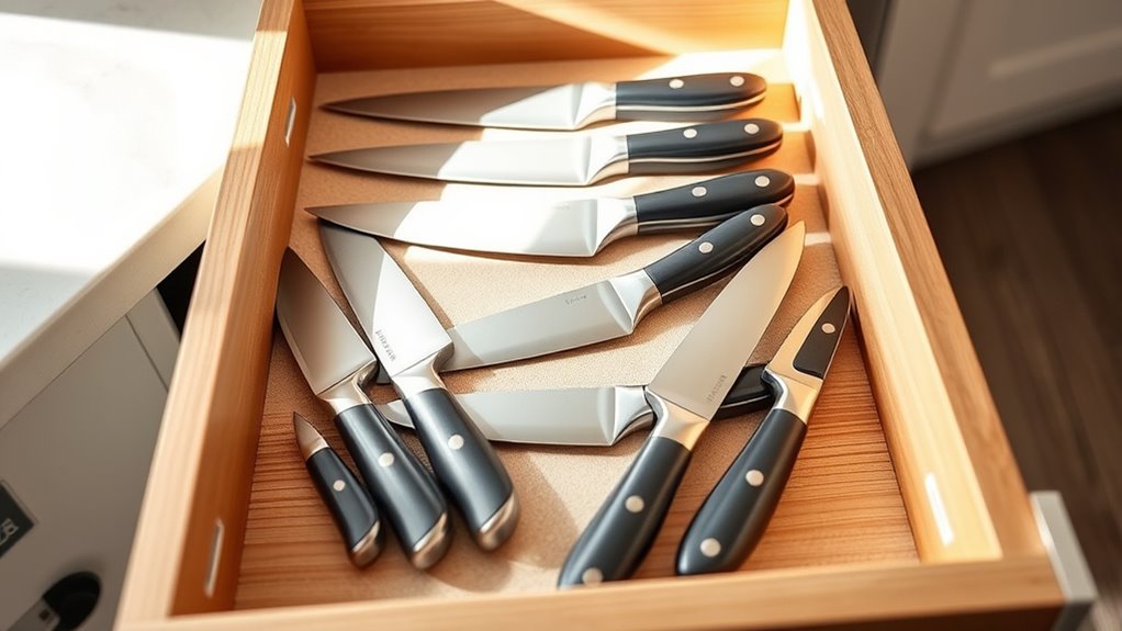 keep knives clean and safe