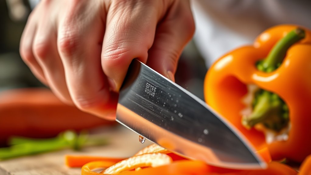 keep knives sharp cut safely