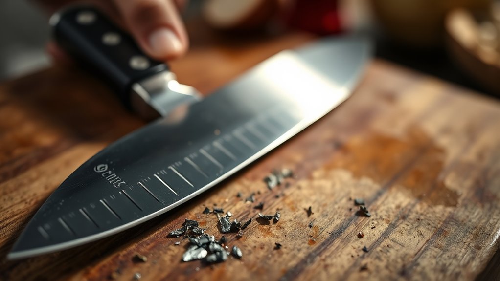 keep knives sharp regularly