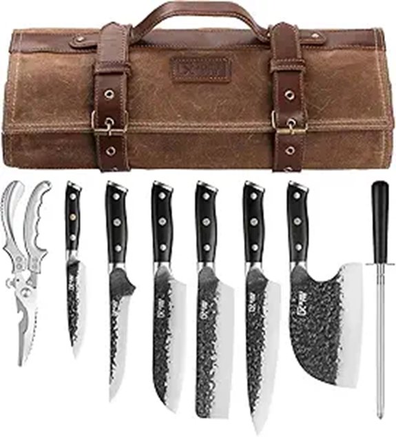 Chef Knife Set with Accessories for Kitchen and BBQ