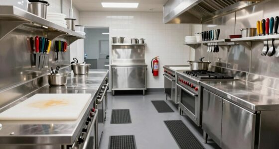 kitchen safety layout guidelines