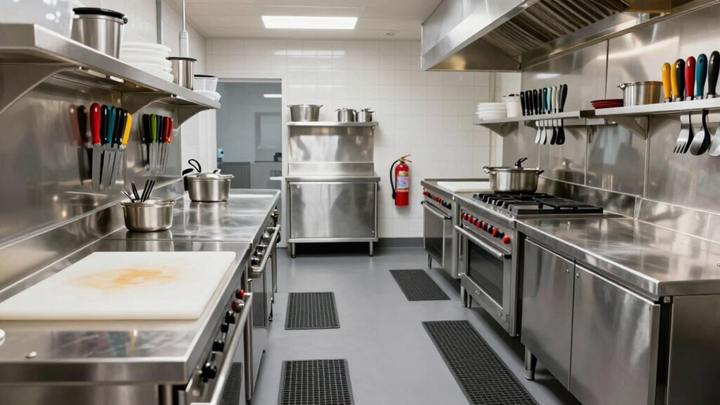 kitchen safety layout guidelines