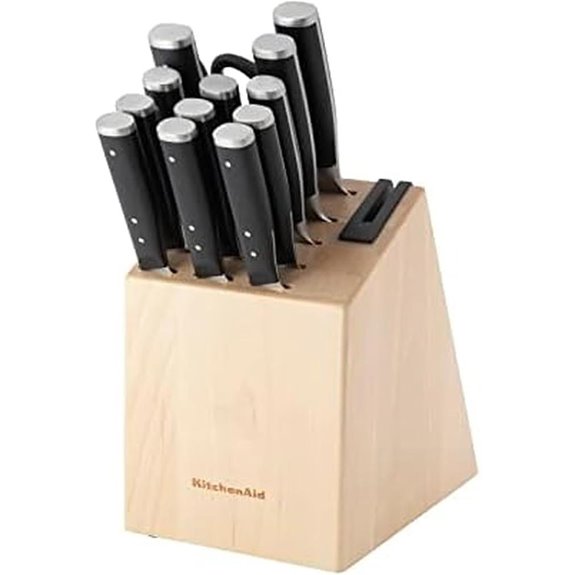 KitchenAid 14-Piece Forged Knife Set with Sharpener