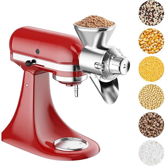 Grain Mill Attachment for KitchenAid Mixer