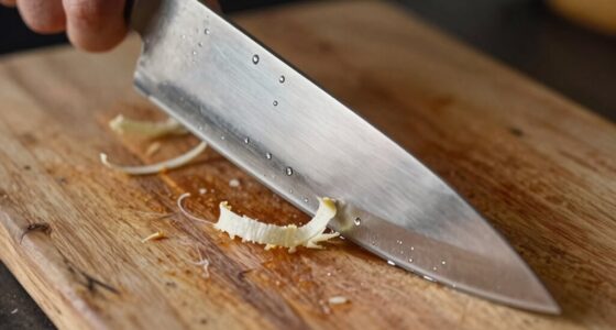 knife squeaks indicate dullness