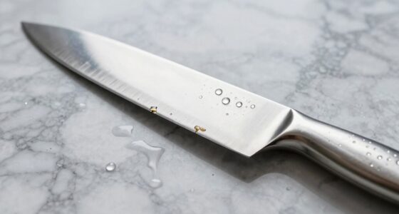 knife stickiness after washing