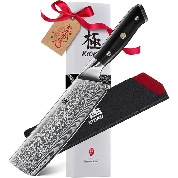 KYOKU 7 Nakiri Knife Shogun VG10 Damascus