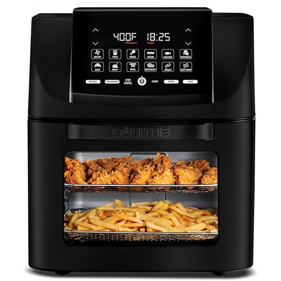 Gourmia 14 Qt Air Fryer Oven with Rotisserie