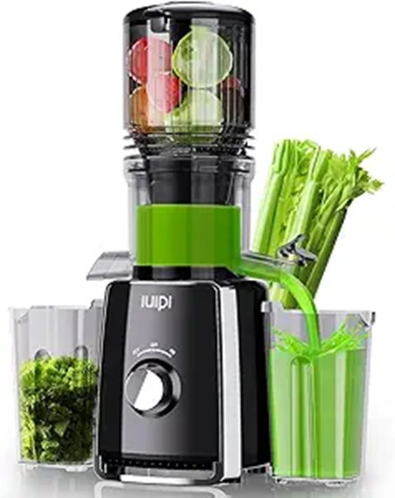Cold Press Juicer with Large Feed Chute and BPA-Free Material