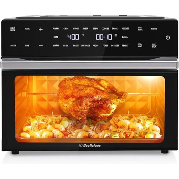 Beelicious 32QT Air Fryer Toaster Oven with Accessories