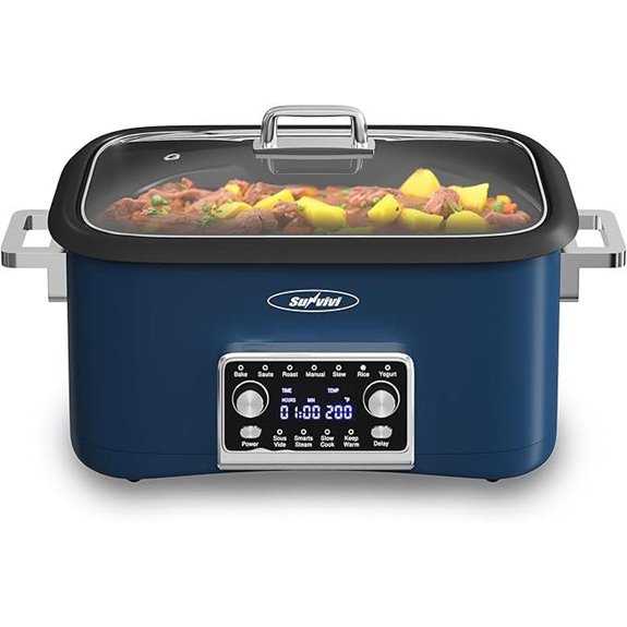 Sunvivi 8 Quart Programmable Slow Cooker & Roaster