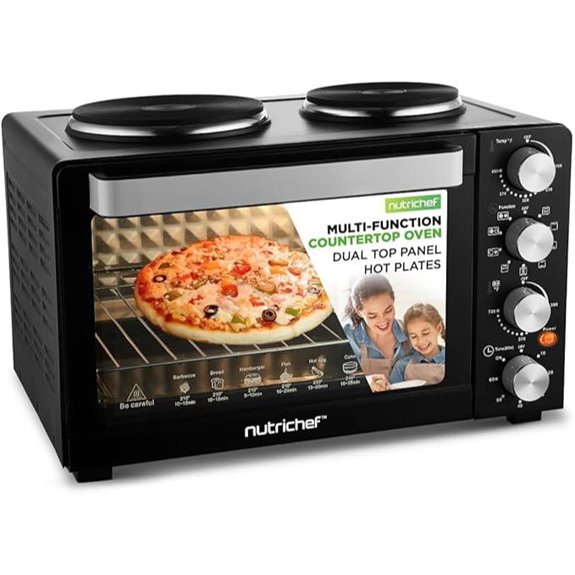NutriChef 30 Quart Convection Oven & 2 Burner Cooker