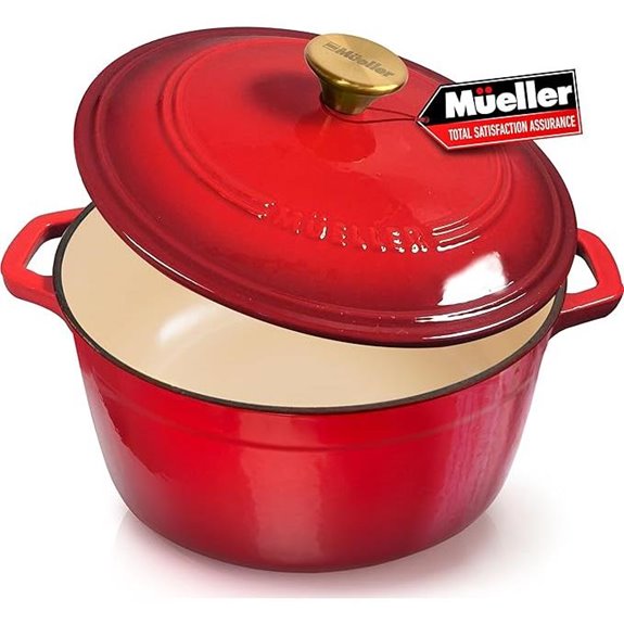 Mueller 6qt Enameled Cast Iron Dutch Oven
