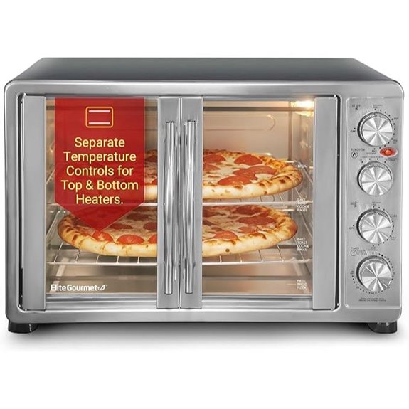 Elite Gourmet 47.5Qt French Door Convection Oven