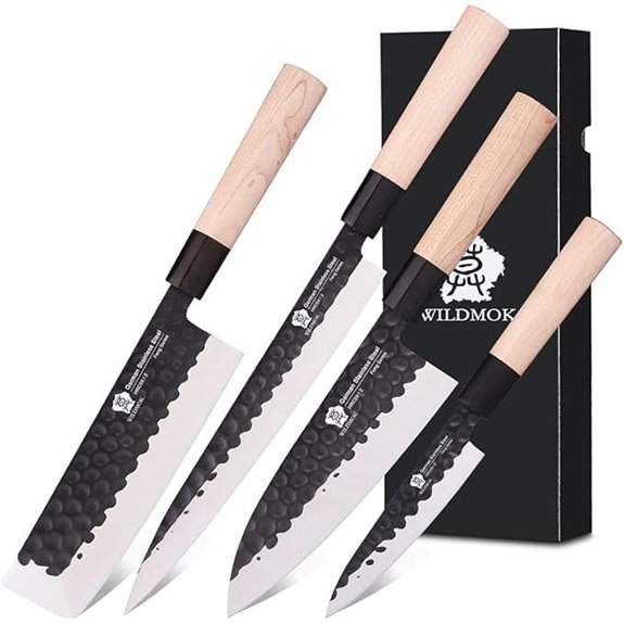 Left-Handed 4-Piece Fish Filleting Knife Set