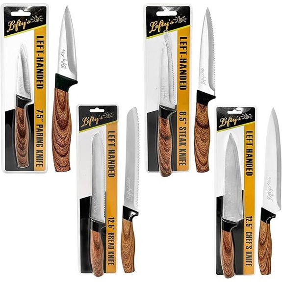 Lefty’s Left-Handed Kitchen Knife Set (4 Pieces)