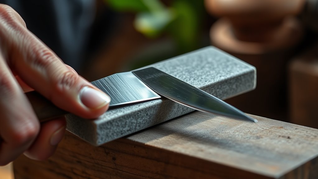 left handed sharpening techniques