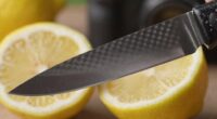 lemon cutting tarnishes steel