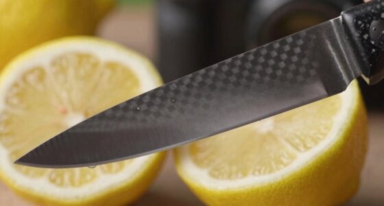 lemon cutting tarnishes steel