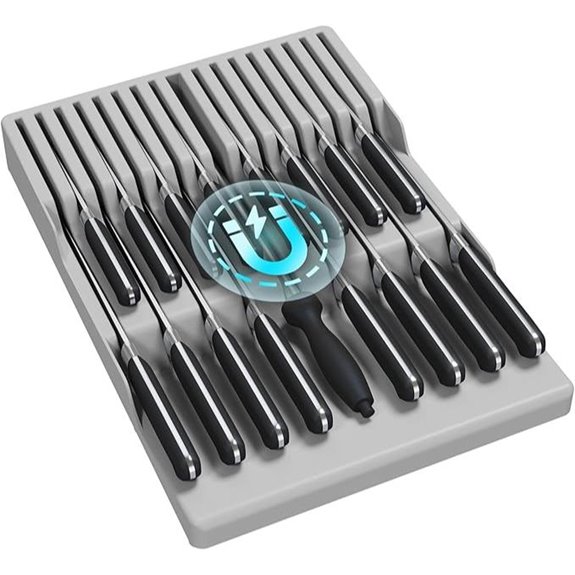 Lifewit Magnetic Knife Organizer for Drawers