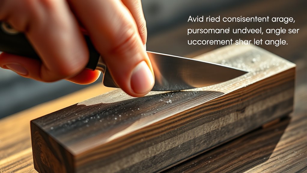 maintain consistent sharpening angle