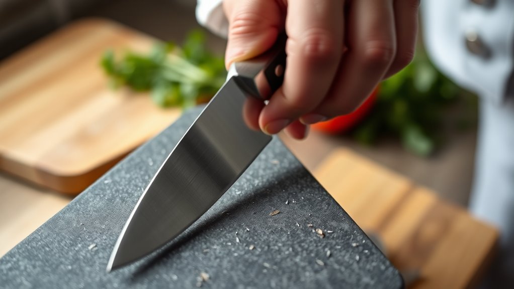 maintain consistent sharpening angle