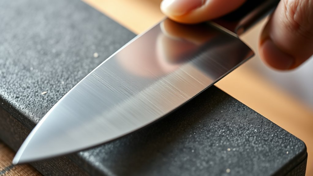 maintain consistent sharpening technique