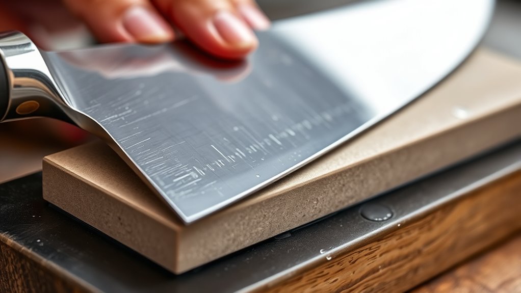 maintain consistent sharpening technique