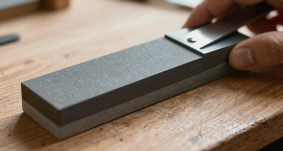 maintain flatness during sharpening