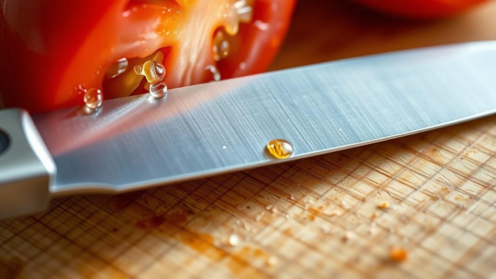 maintain sharp clean knife