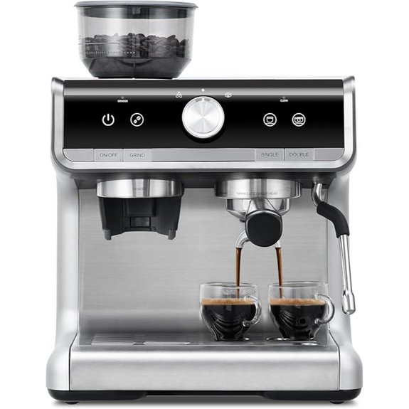 Semi-Automatic Espresso Machine with Milk Frother