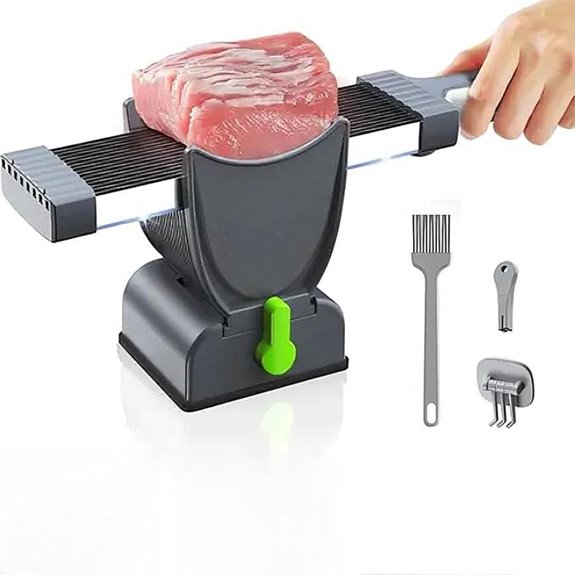 Manual Meat Slicer with 17 Stainless Blades