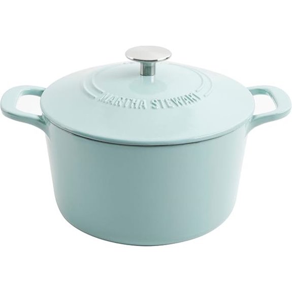 Martha Stewart Gatwick 7-Quart Enamel Dutch Oven