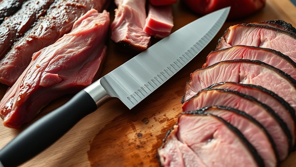 match the meat and knife