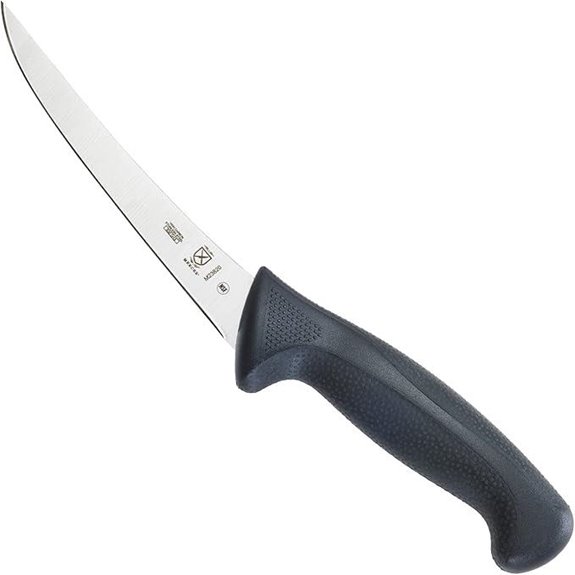 Mercer Culinary M23820 Millennia Black Handle 6-Inch Curved Boning Knife