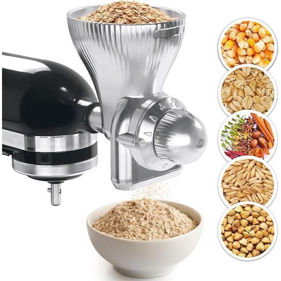 GLINK Metal Grain Mill Attachment for KitchenAid