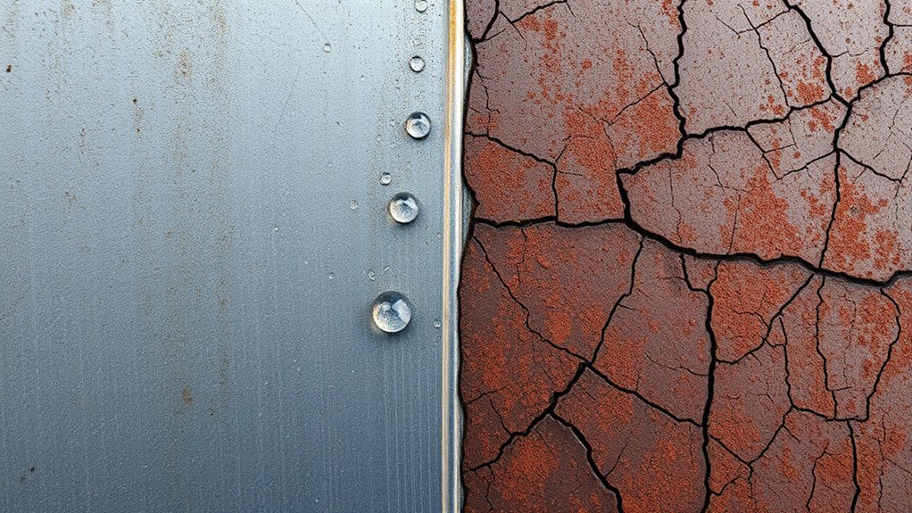 moisture accelerates rust formation