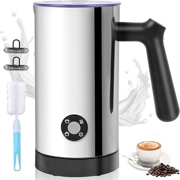 4-in-1 Electric Milk Frother and Steamer