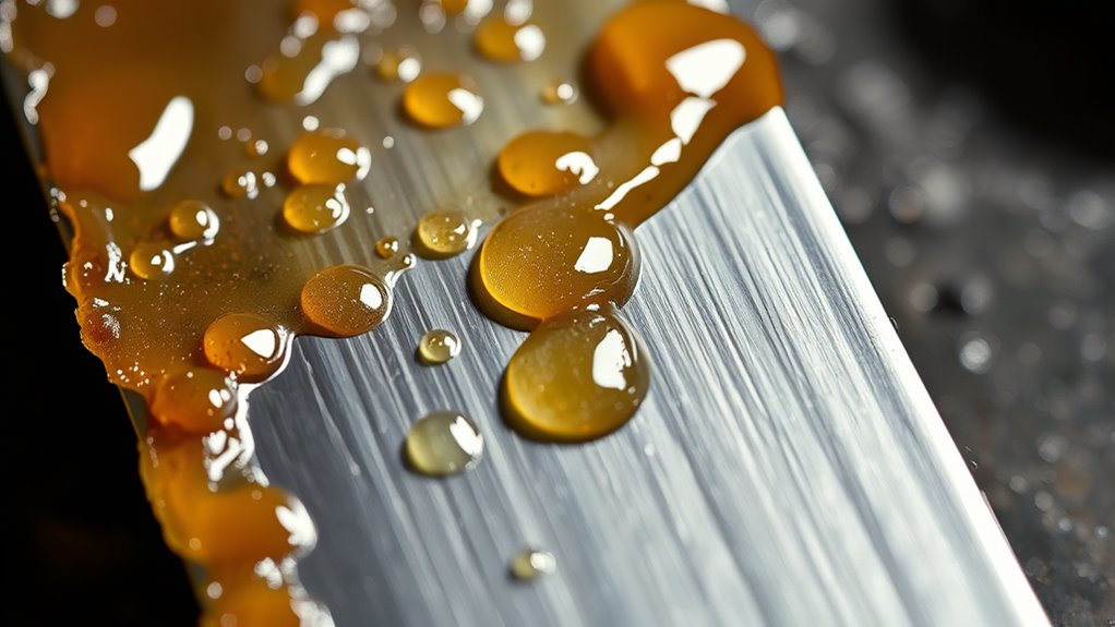 oil reduces sticking friction