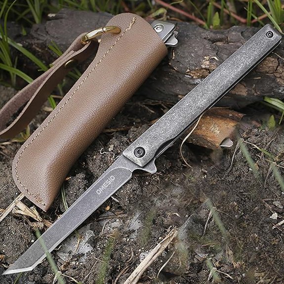 Omesio Tanto Folding Knife with Liner Lock