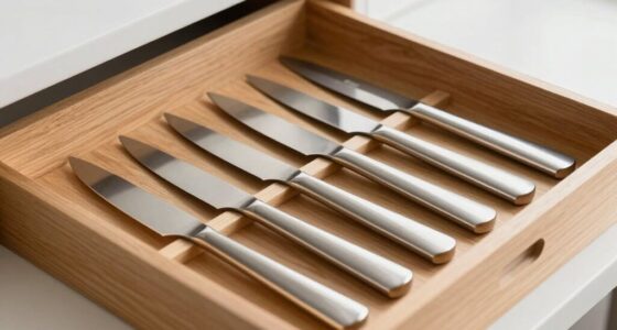 organized knife drawer solution